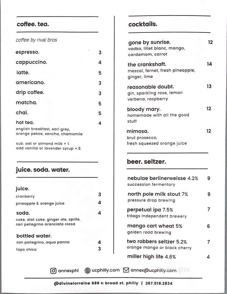 Menu page 2