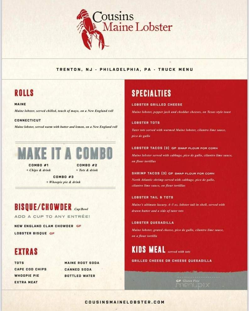 Menu page 1