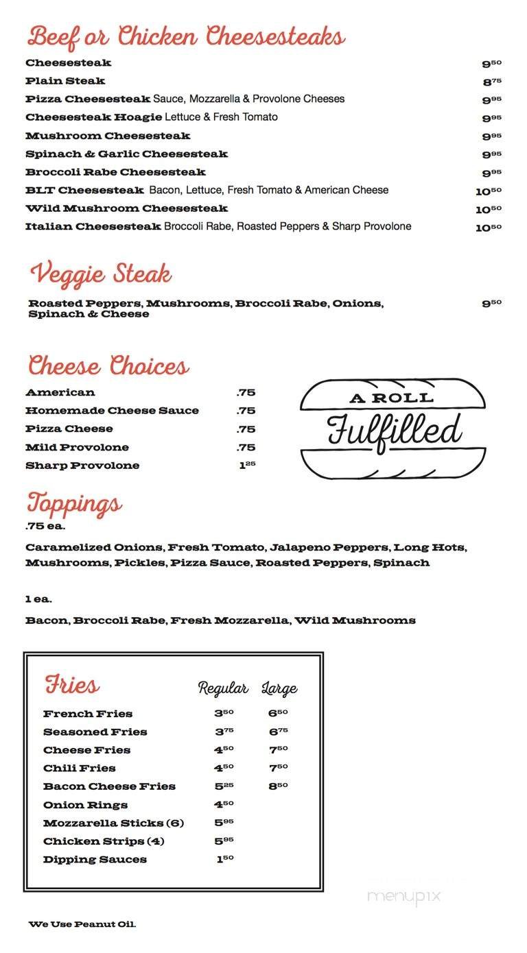 Menu page 1