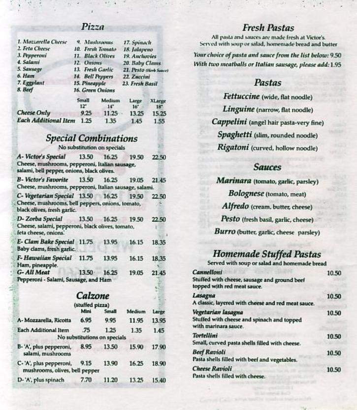 Menu page 2