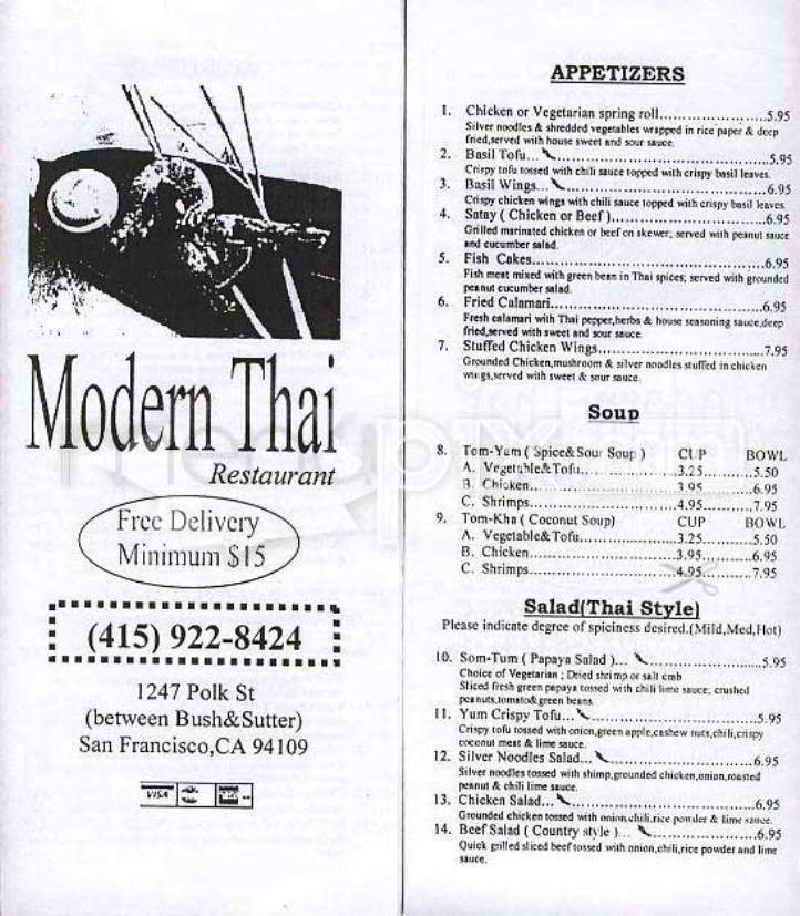 Menu page 1