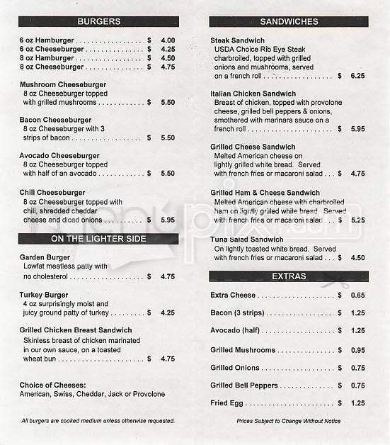 Menu page 2