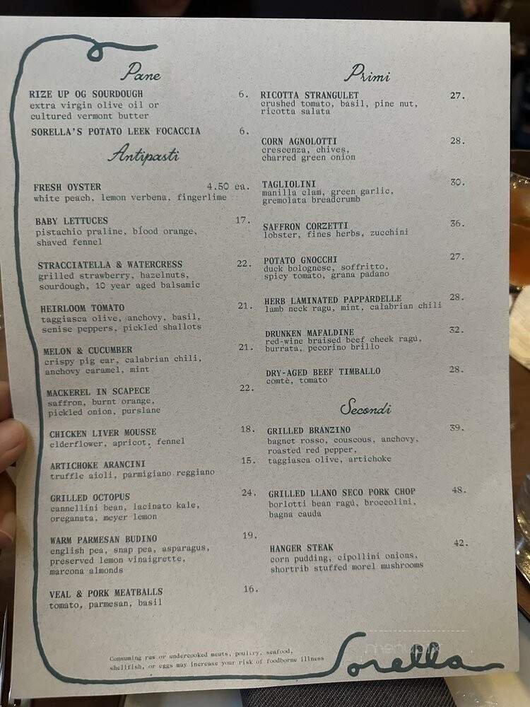 Menu page 1