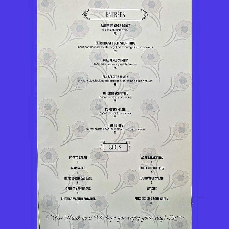 Menu page 2