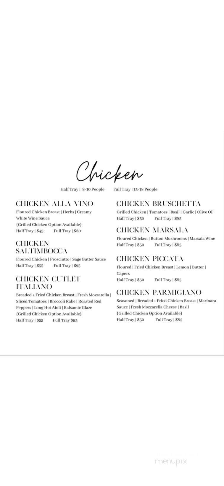 Menu page 1