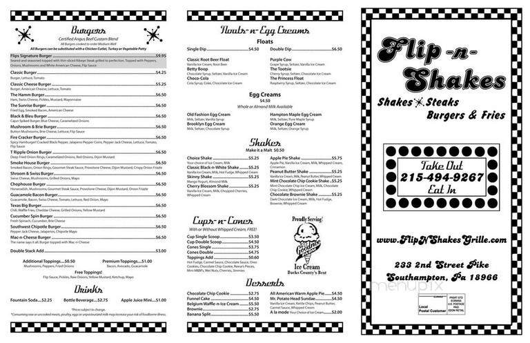 Menu page 1