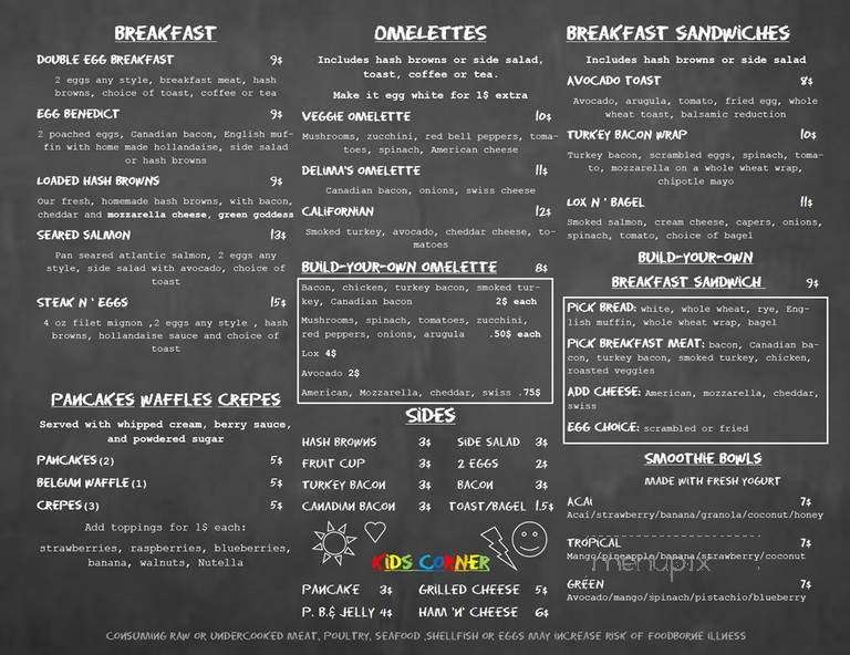 Menu page 1