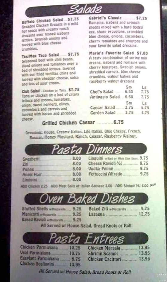 Menu page 2
