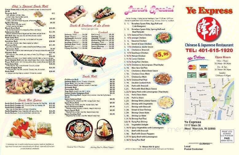 Menu page 1