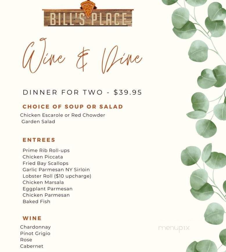 Menu page 1