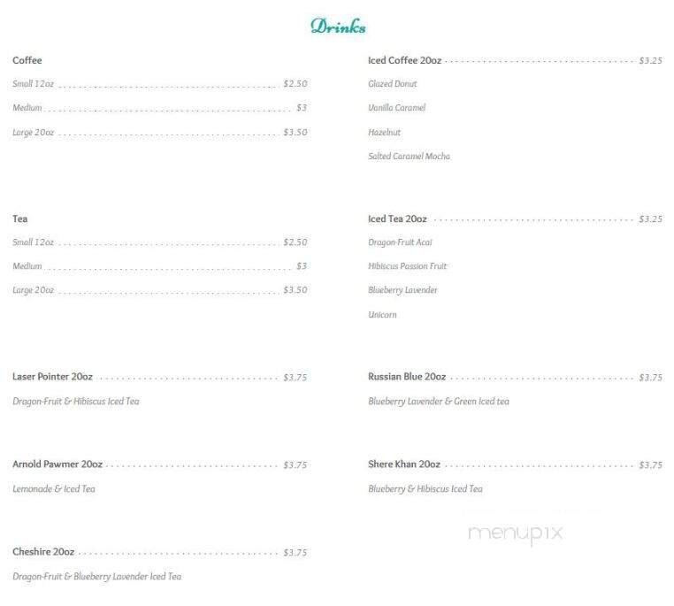 Menu page 1
