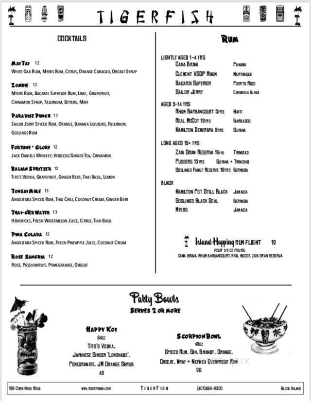 Menu page 2