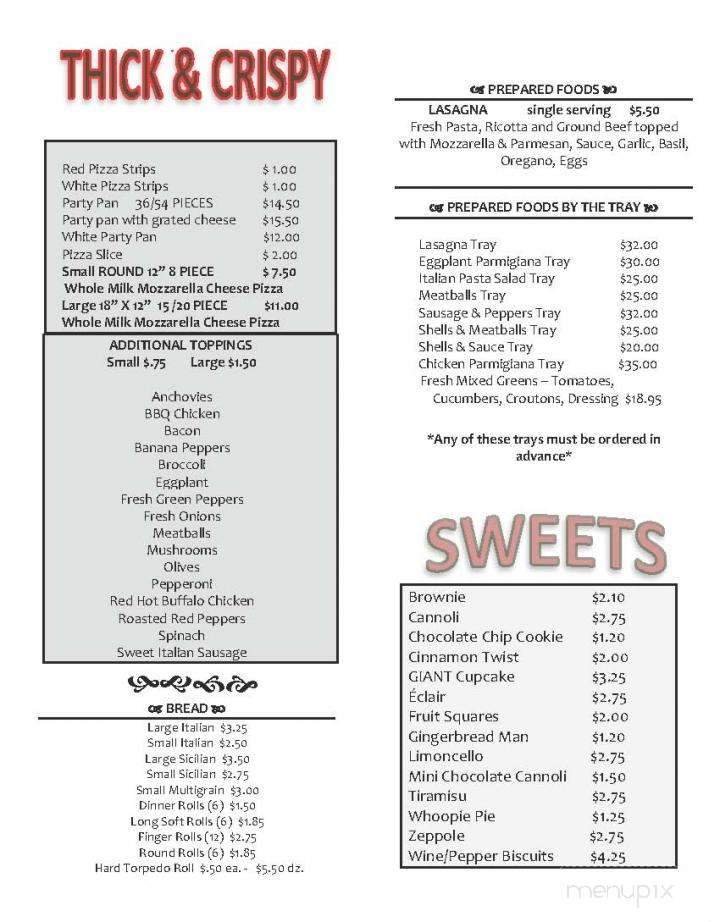 Menu page 1
