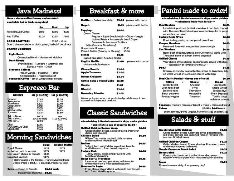 Menu page 2