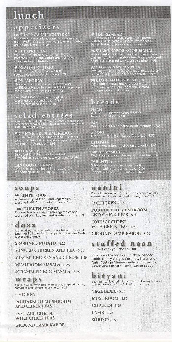 Menu page 2