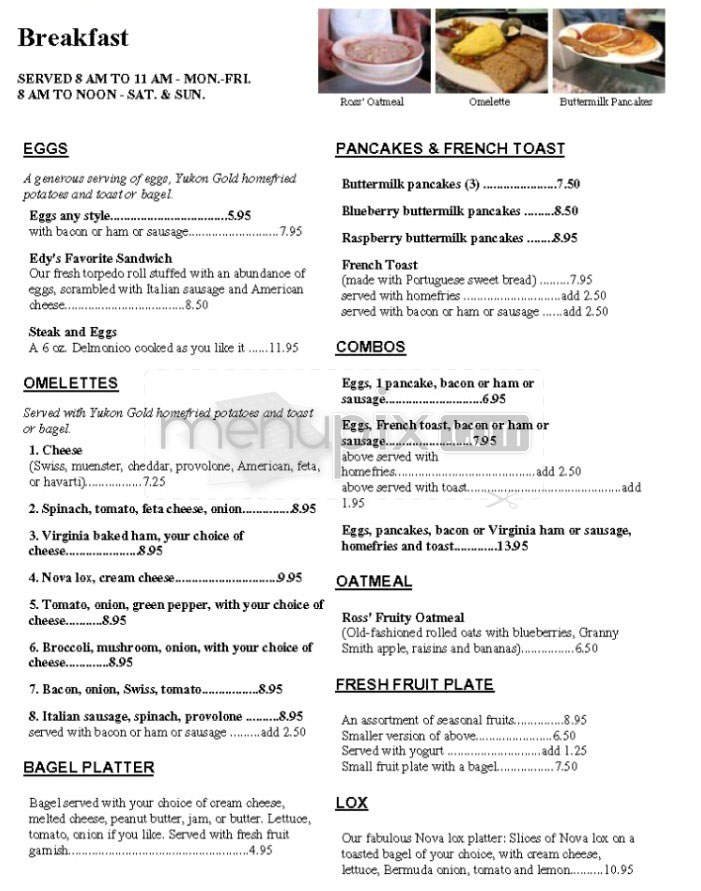 Menu page 1
