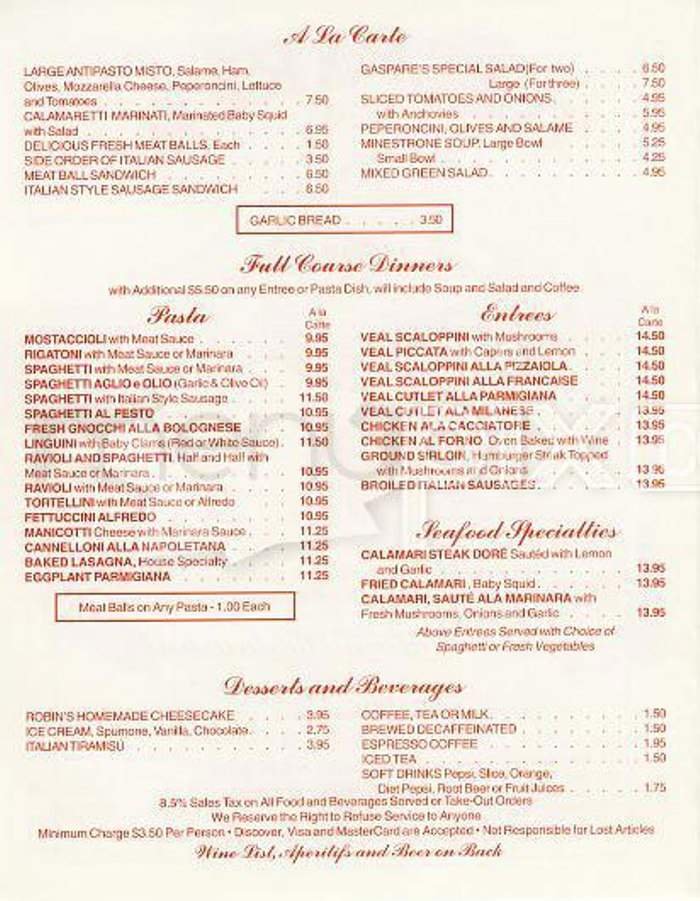 Menu page 2