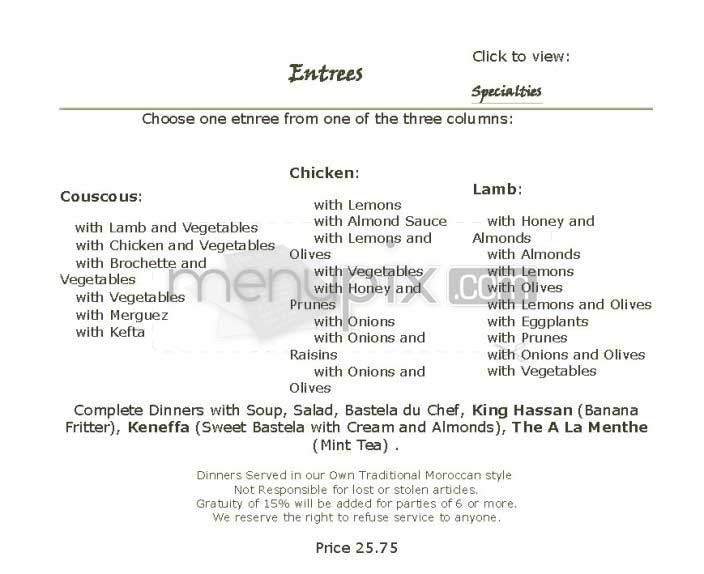 Menu page 2