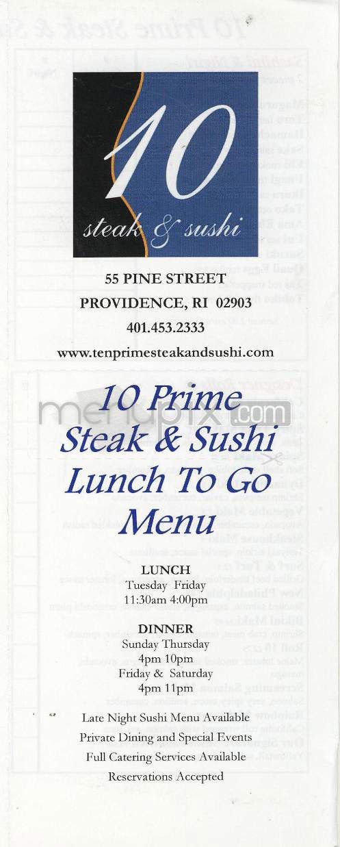 Menu page 1