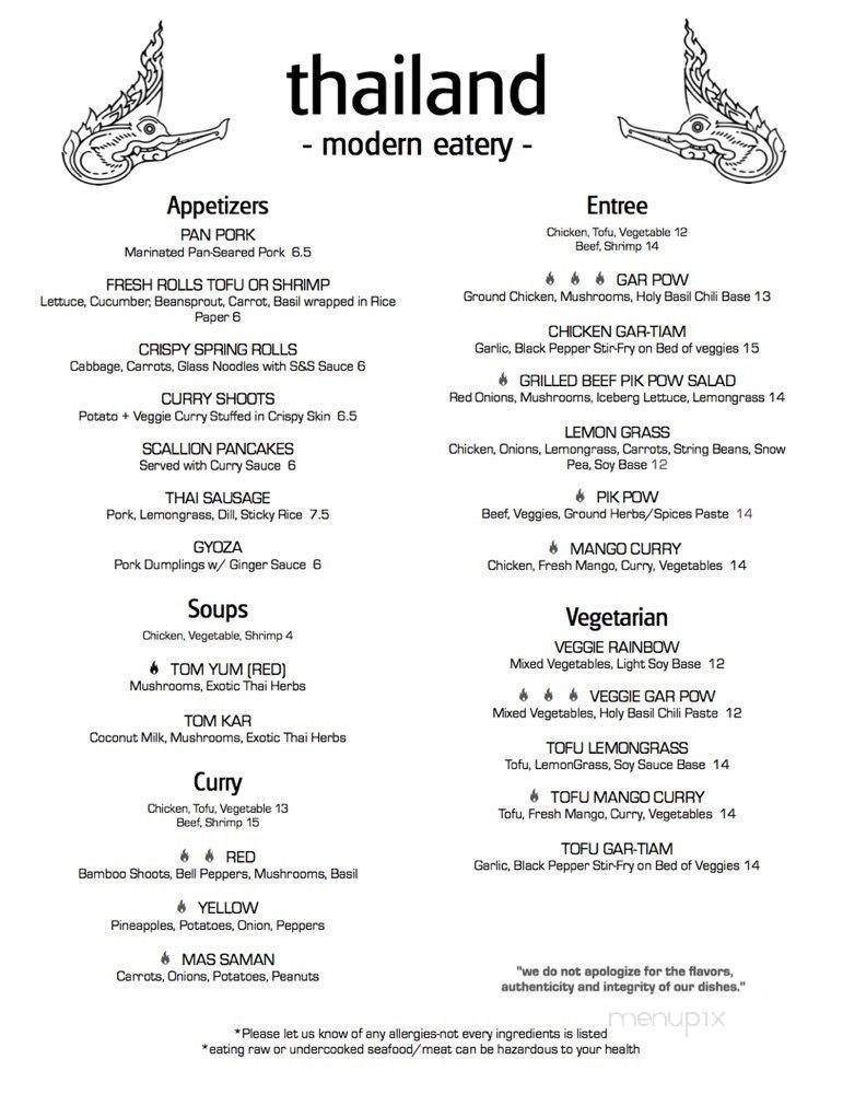 Menu page 1