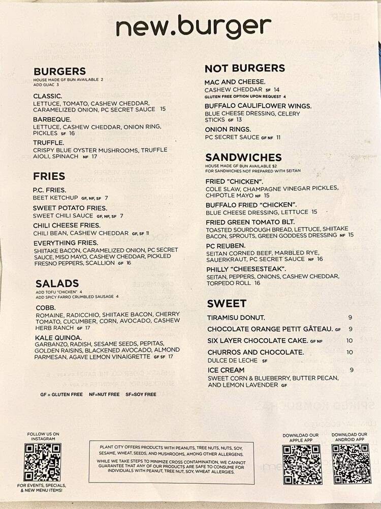 Menu page 1