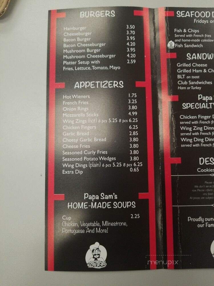 Menu page 2