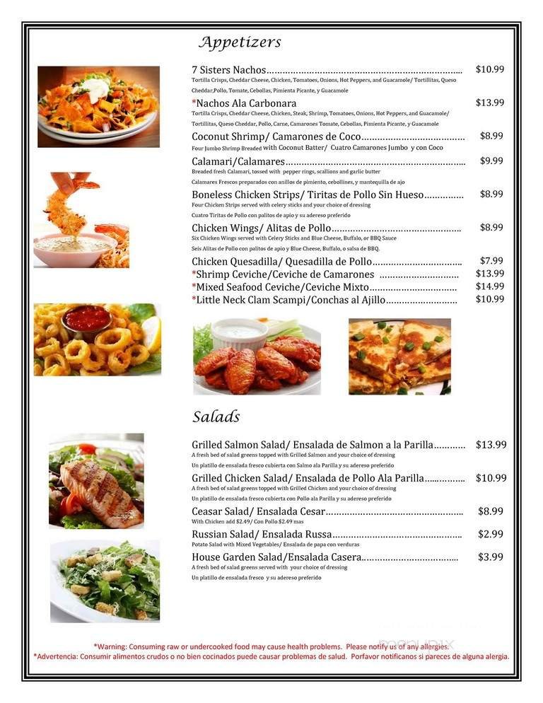 Menu page 2