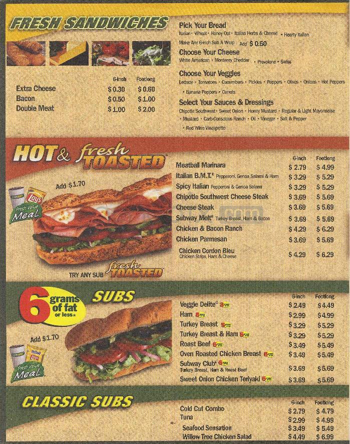 Menu page 2