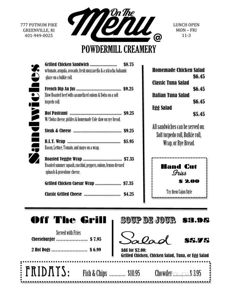 Menu page 1
