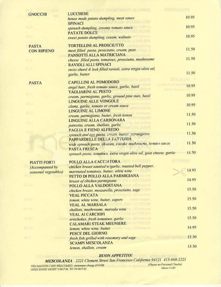 Menu page 2