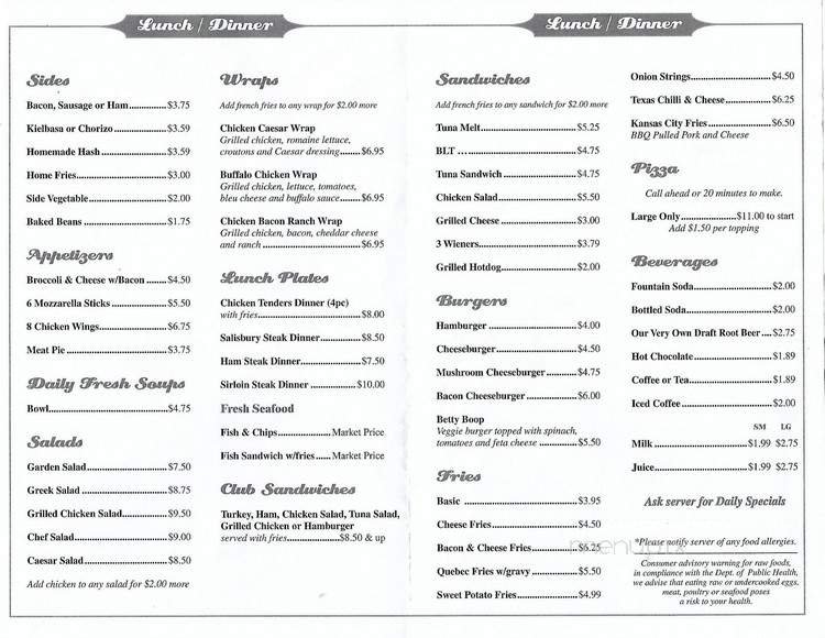 Menu page 2