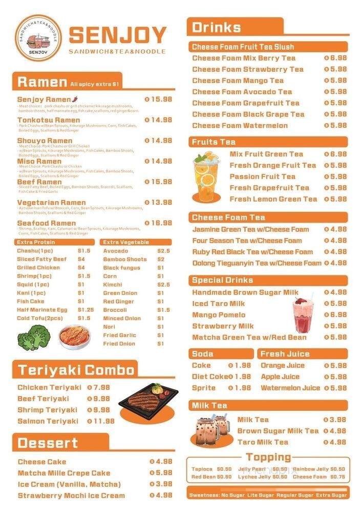 Menu page 1