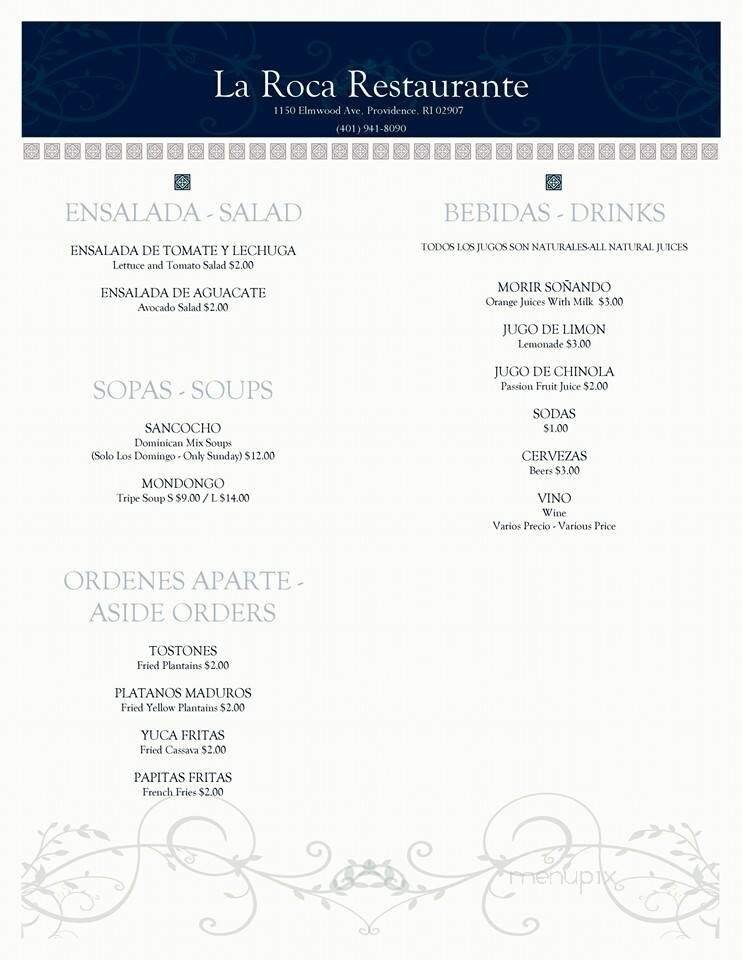 Menu page 2