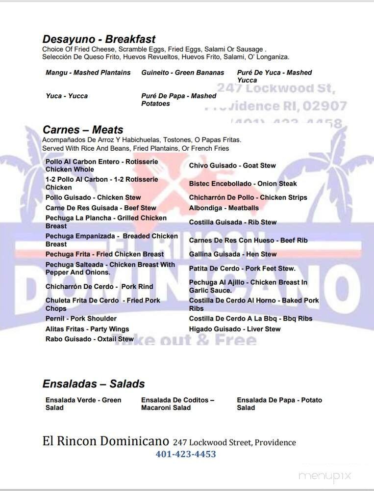 Menu page 2