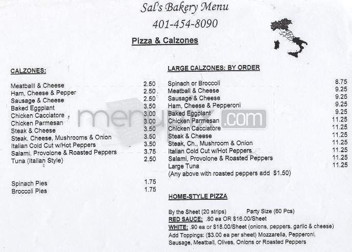 Menu page 1