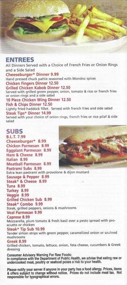 Menu page 2
