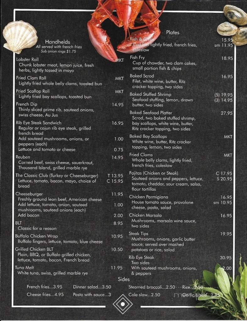 Menu page 1