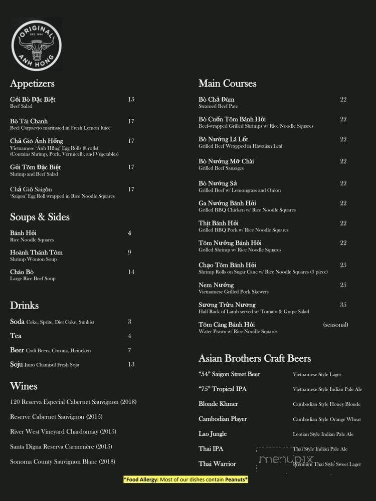 Menu page 2