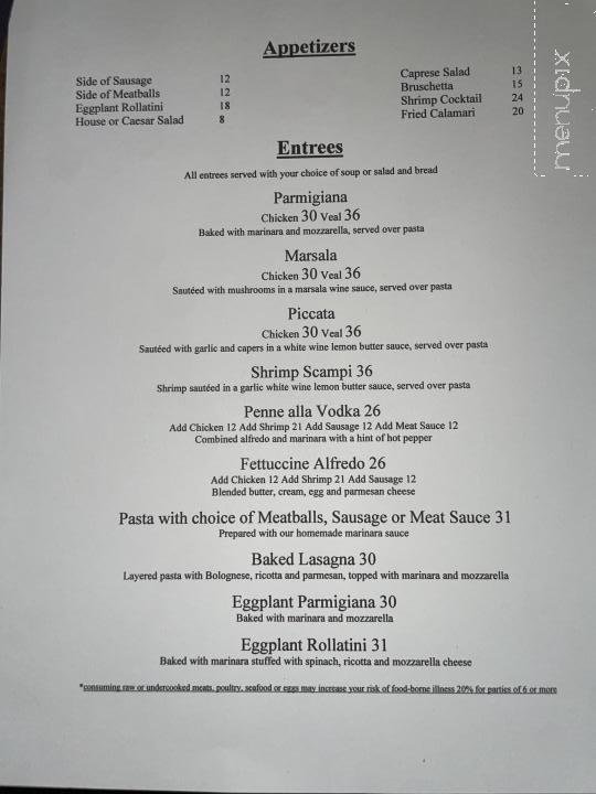 Menu page 2