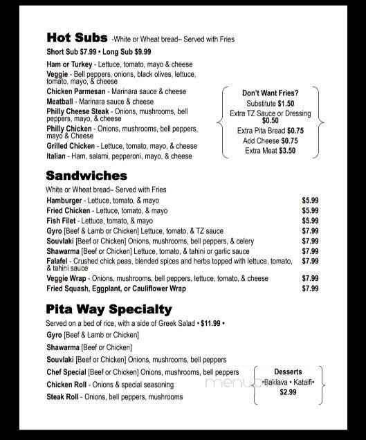 Menu page 2