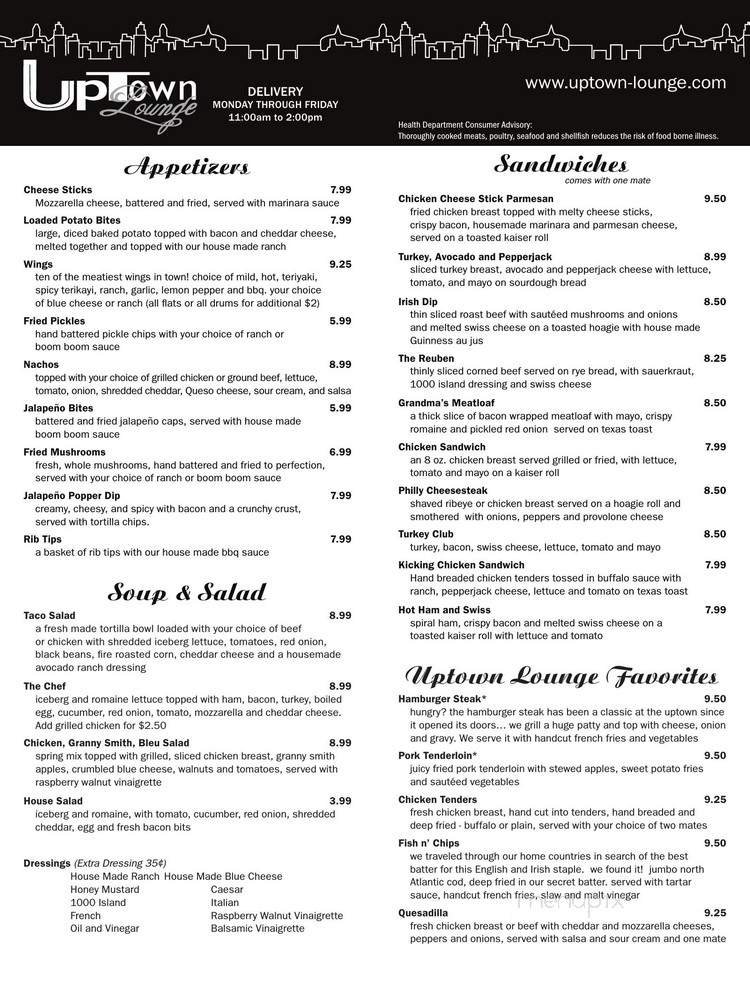 Menu page 2