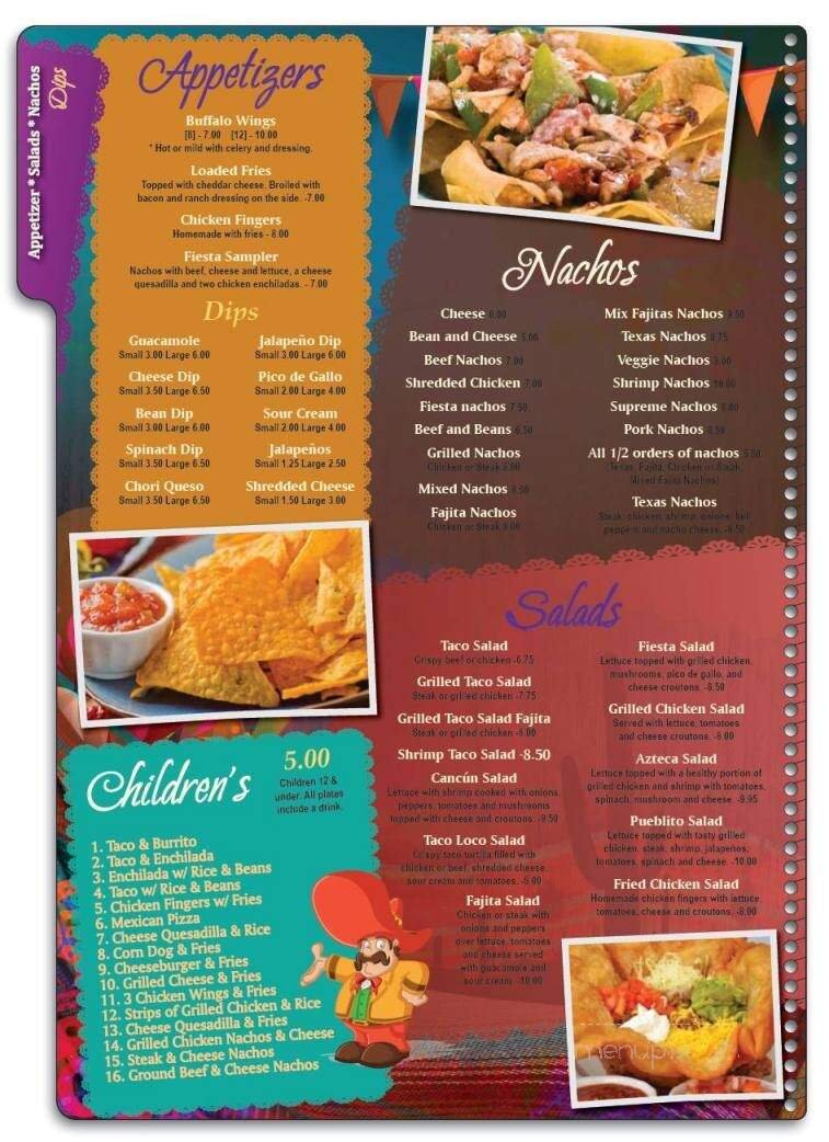 Menu page 1