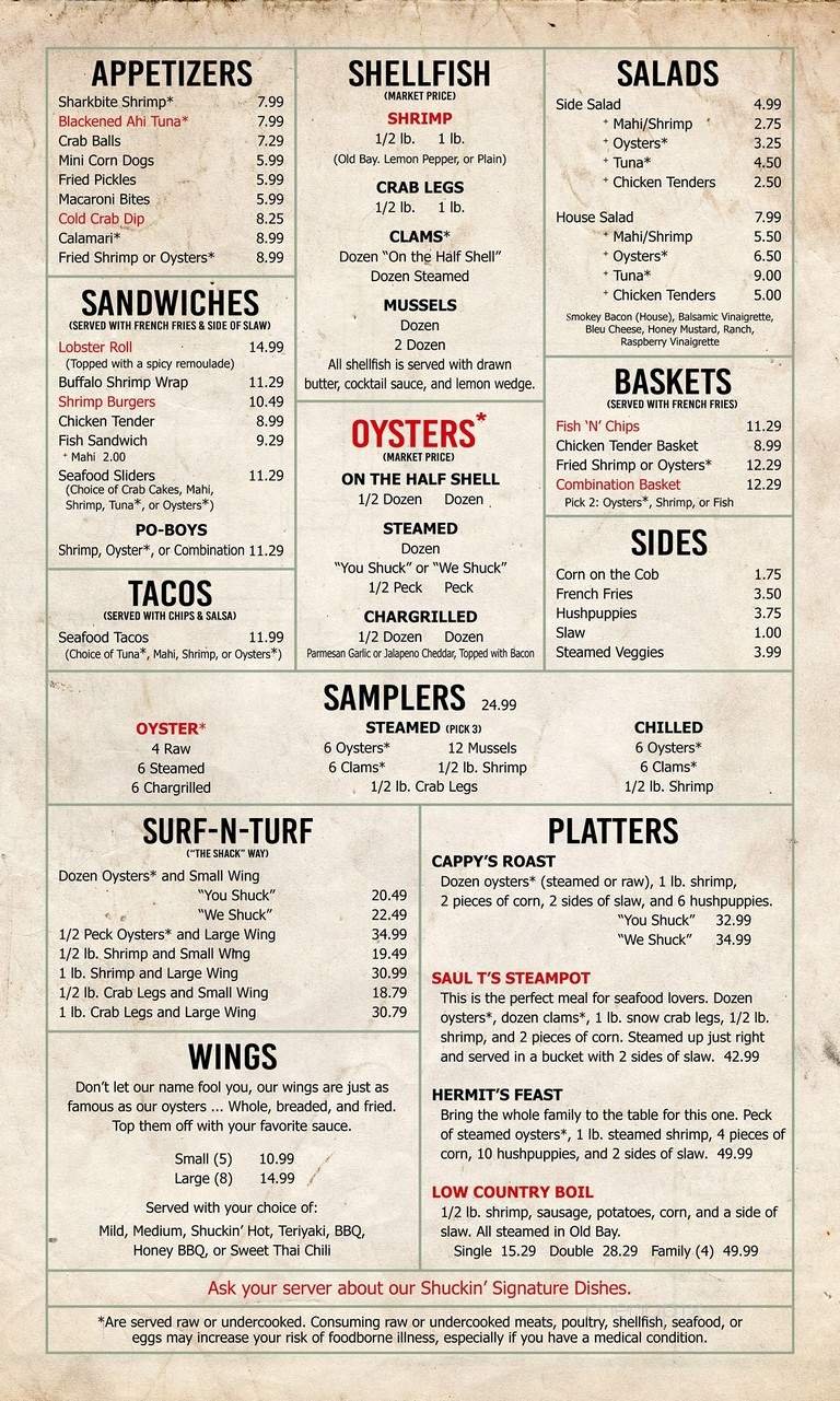 Menu page 1