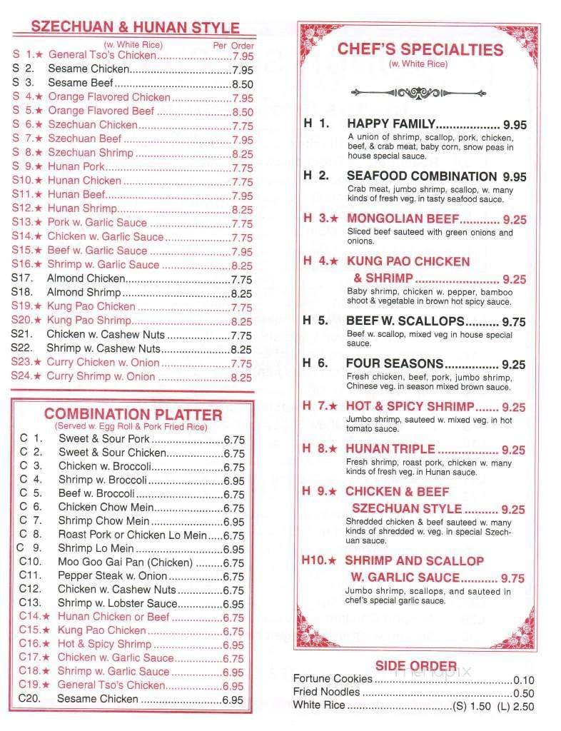 Menu page 2