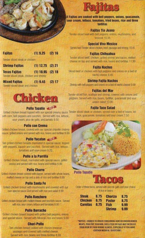 Menu page 2