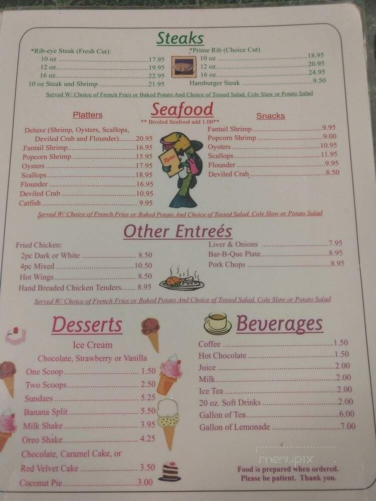 Menu page 1