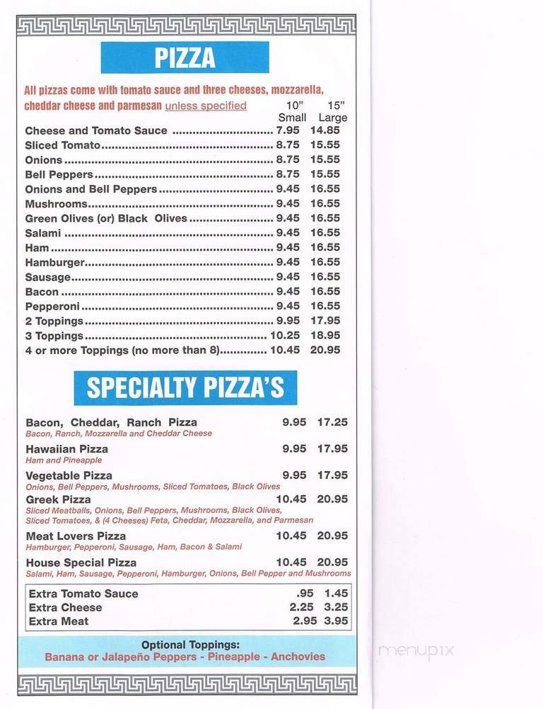 Menu page 2