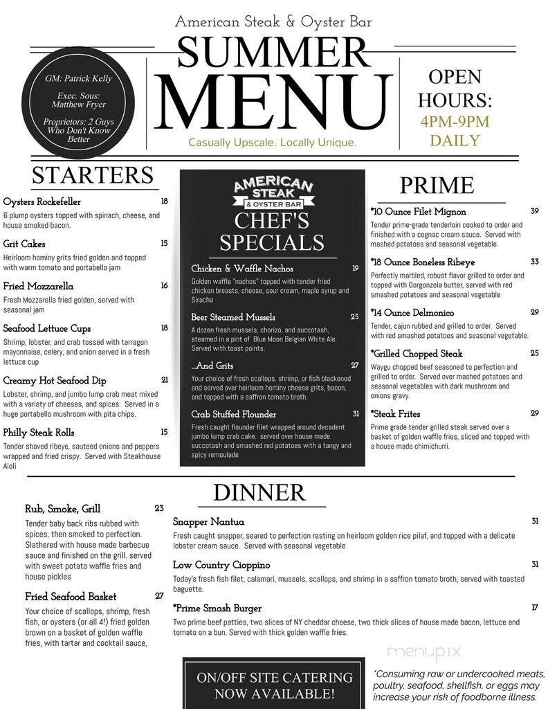 Menu page 1