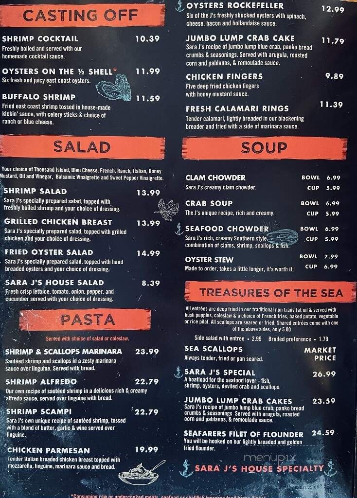Menu page 1