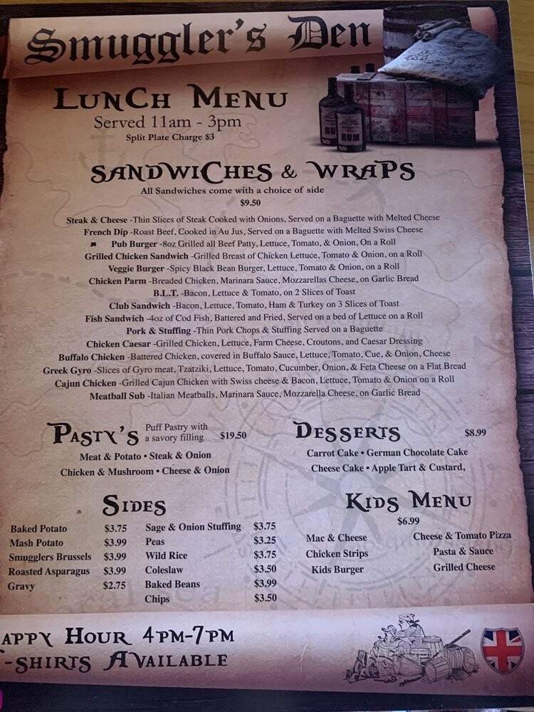 Menu page 1